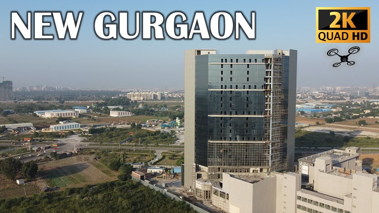 Scenic Drone View of New Gurgaon Area in 4K Scenic Aerial View of New