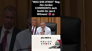 IT WAS HEARSAY Rep Jim Jordan Questions Jack Smith On Jan 6 Witness Testimony