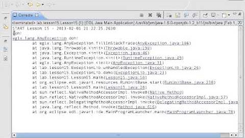 Essential EGL+Batch - Lesson 15 Exception