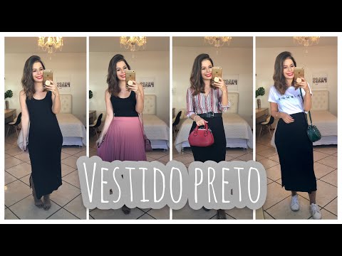 #1PEÇA7LOOKS - COMO USAR VESTIDO PRETO