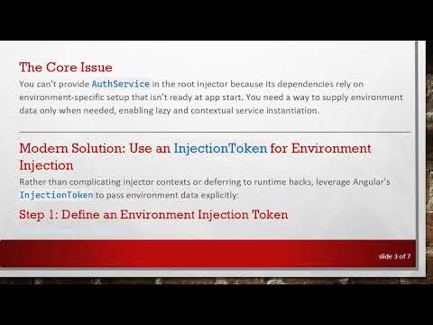 Providing an Angular Guard in a Specific Injection Context Using InjectionTokens