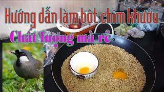 Cách chăm sóc và chọn lồng nuôi chim khướu