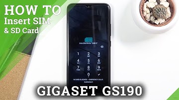 How to Insert Micro SIM and Micro SD Card into GIGASET GS190 - SD & SIM Card Installation