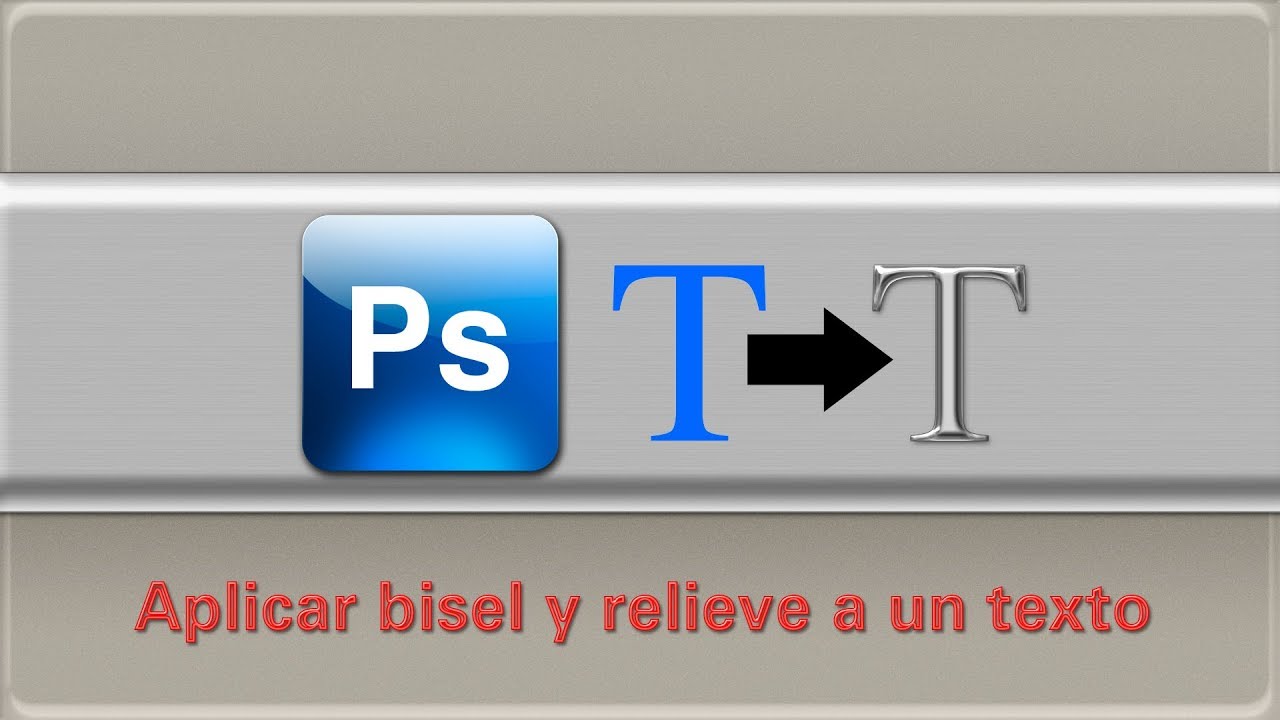 Photoshop tutorial: apply bevel and emboss in a text layer in photoshop -  YouTube