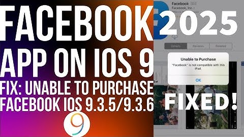 How to fix Facebook is not compatible with this iPad /iPhone | Install Facebook on iOS 9.3.5 /9.3.6