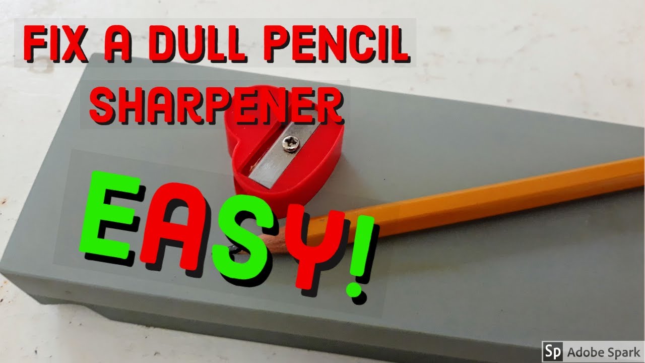 how to sharpen a dull pencil sharpener! YouTube