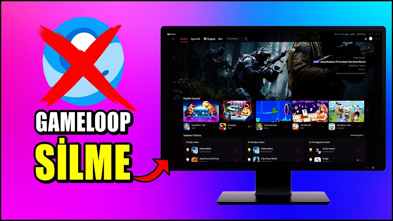 GameLoop'u Tamamen Silme 2025 | Gameloop Silinmiyor