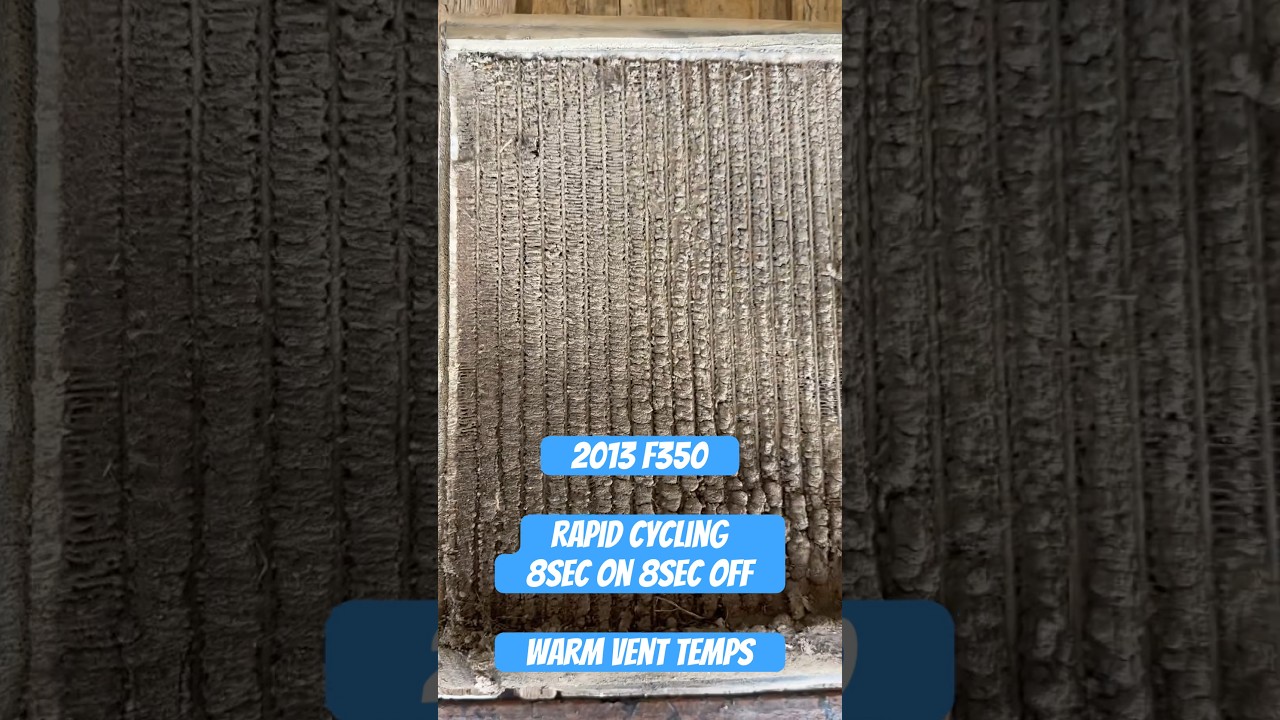 Ford F350 Rapid Cycling AC with warm vent temps 