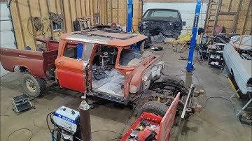 Project Kermit 1962 c20 crew cab 1985 Monte Carlo Butt joining sheet metal