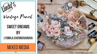 Sweet Dreams Vintage Panel by Lyudmila Chernoivanova