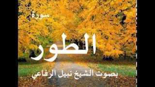 سورة الطور بصوت الشيخ / نبيل الرفاعي 52