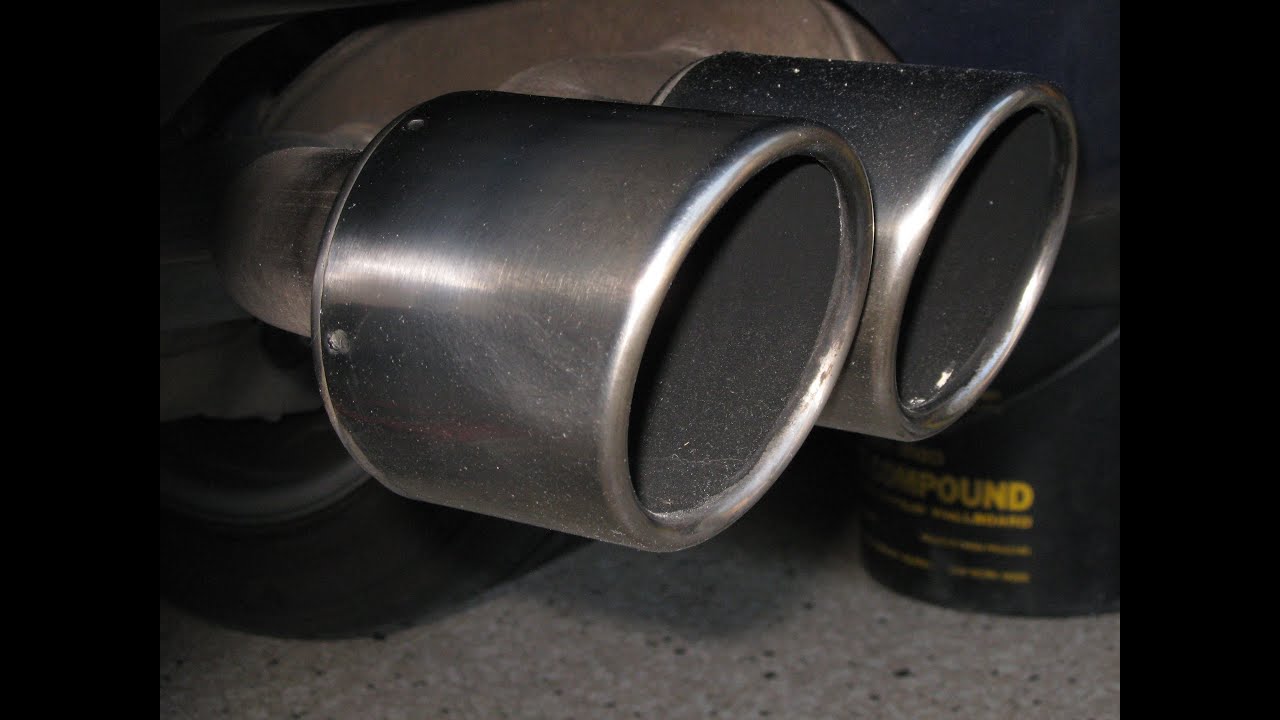 Corvette polish exhaust tips titanium by froggy YouTube