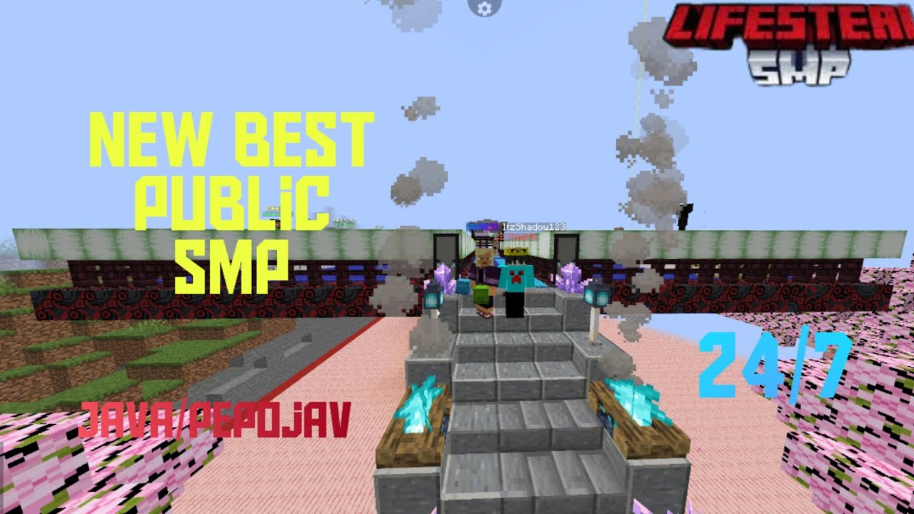 Join Best Lifesteal Public Smp Server For Minecraft ☎️ | Java + PE | 24/7 Online
