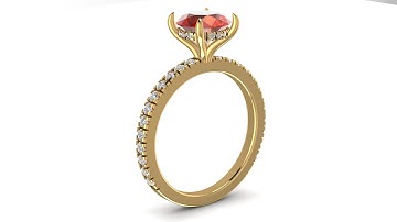 ||Making of Hidden Halo Engagement Ring in Matrix9 ||Engagement Ring Tutorial ||Jewelry Cad Design