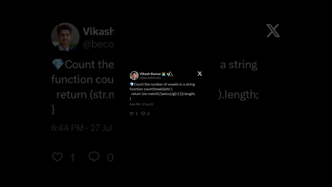 🔡 Count Vowels in a String with JavaScript | Quick Trick 🚀