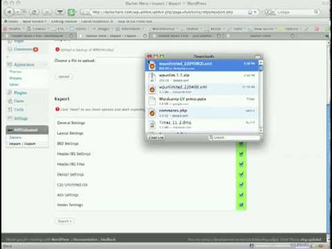 WP Unlimited Theme Import and Export Settings