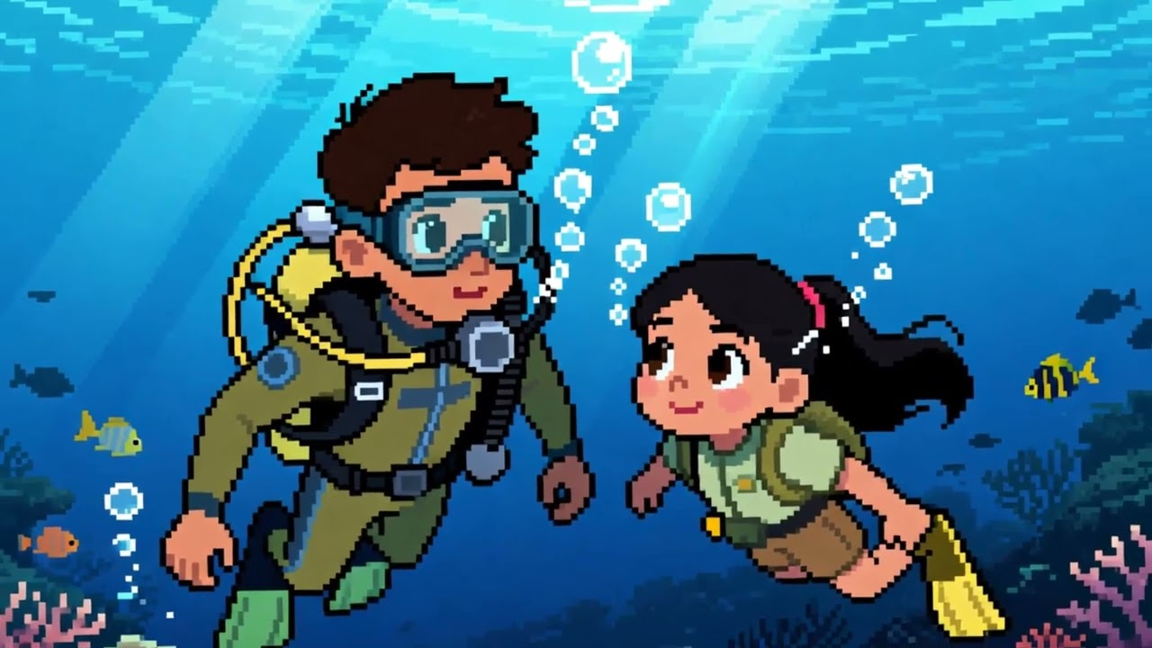 مغامرة سامر وليلى في أعماق البحر