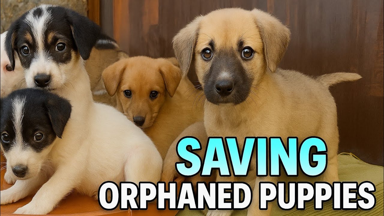 Orphaned Puppies Crying for Help 😢🐶 | First Care After Rescue 