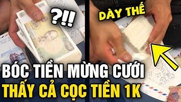 Mở phong bì mừng cưới thấy 