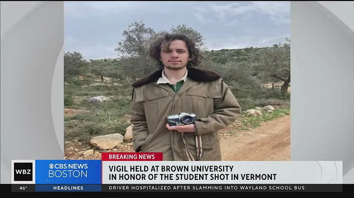 Brown University students hold vigil for student shot in Burlington, Vermont