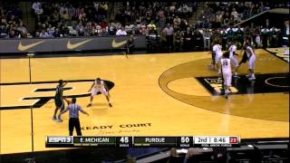 2013 Big Ten Men's  Basketball Eastern Michigan at Purdue highlights