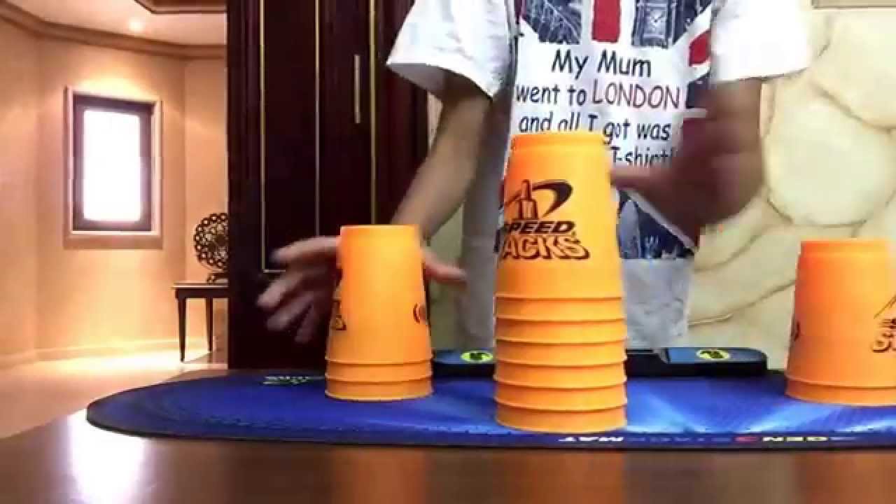 Speed stacks orange cups