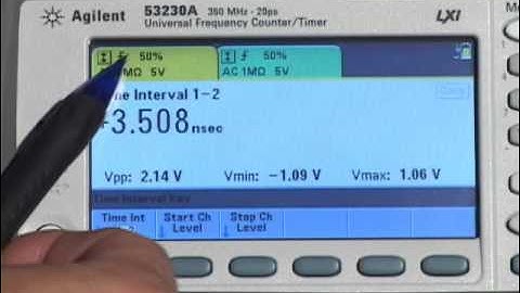 Agilent 53200A Series Frequency Counter Demo.wmv