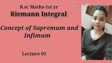 Supremum(lub) and Infimum(glb) (Lecture-1)