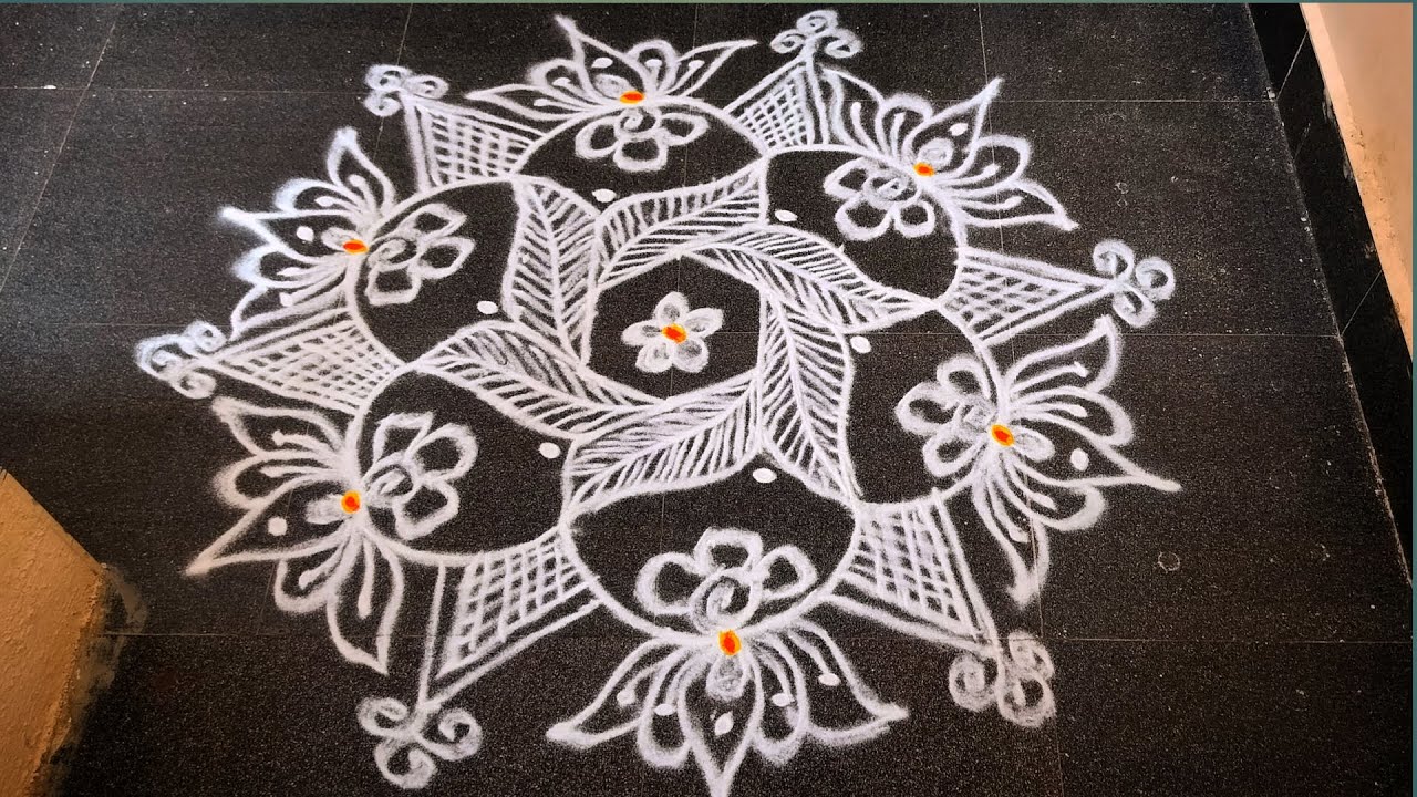 Trending rangoli❣️designs✨//daily rangoli designs 💕//easy & simple rangoli #priyasdailykolamdesigns