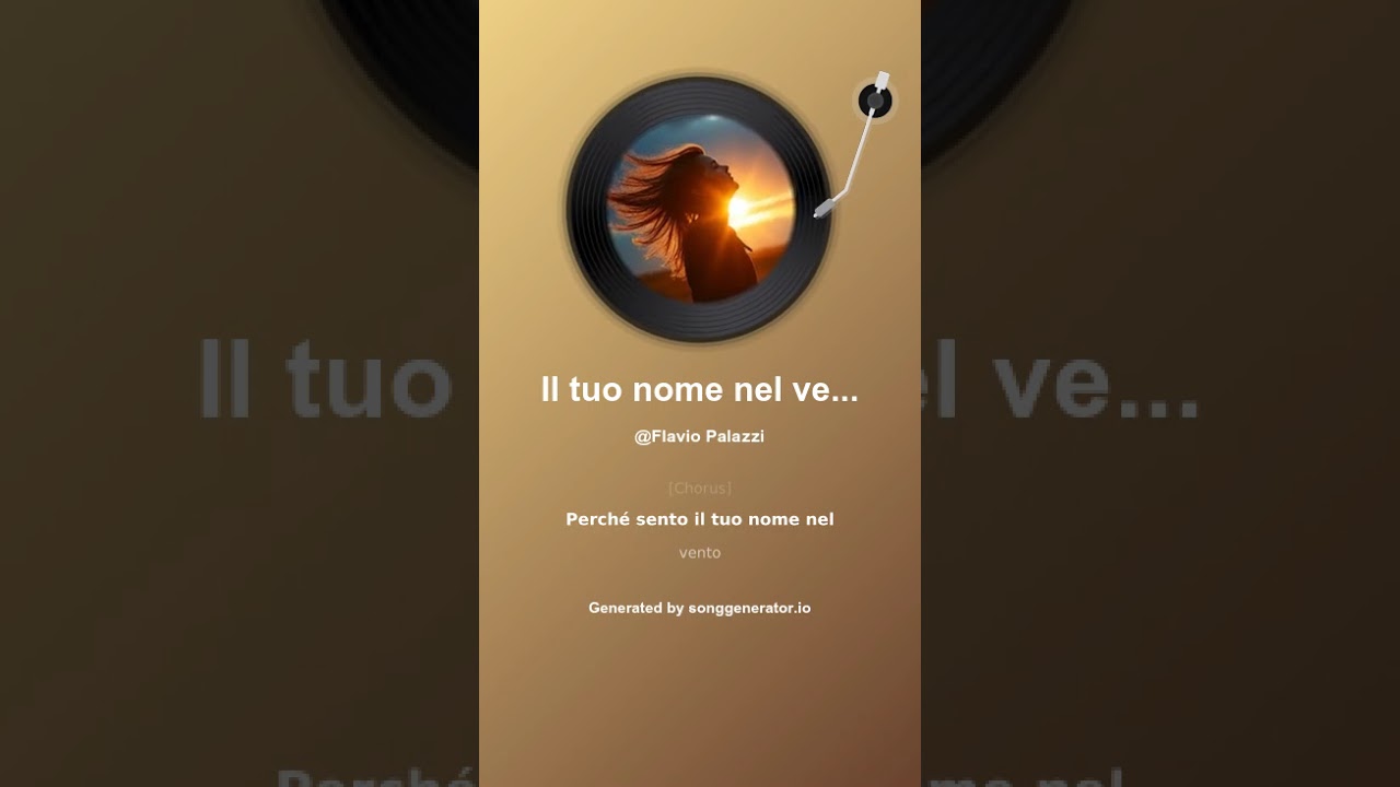 Il tuo nome nel vento