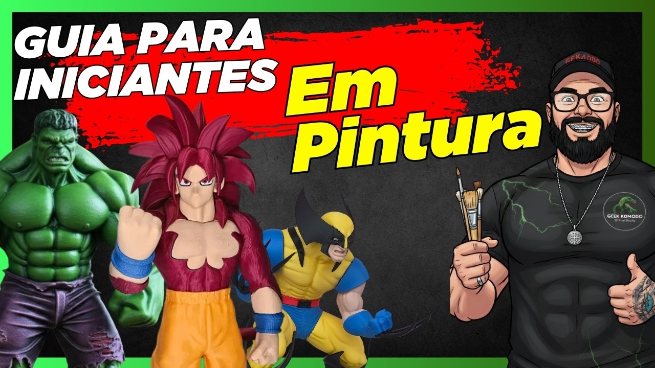 Materiais para INICIANTES Na Pintura de Miniaturas, action Figures e impressão 3D