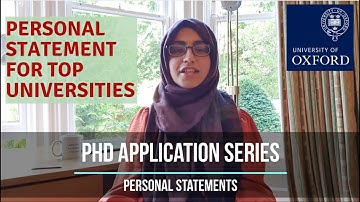 Part 1: Write a personal statement for top universities | Most Comprehensive PhD Application Guide