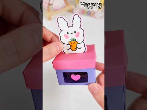 DIY <strong>Desk</strong> Organizer #rabbit #paperdiy #shorts #craft  종이놀이 예뿍