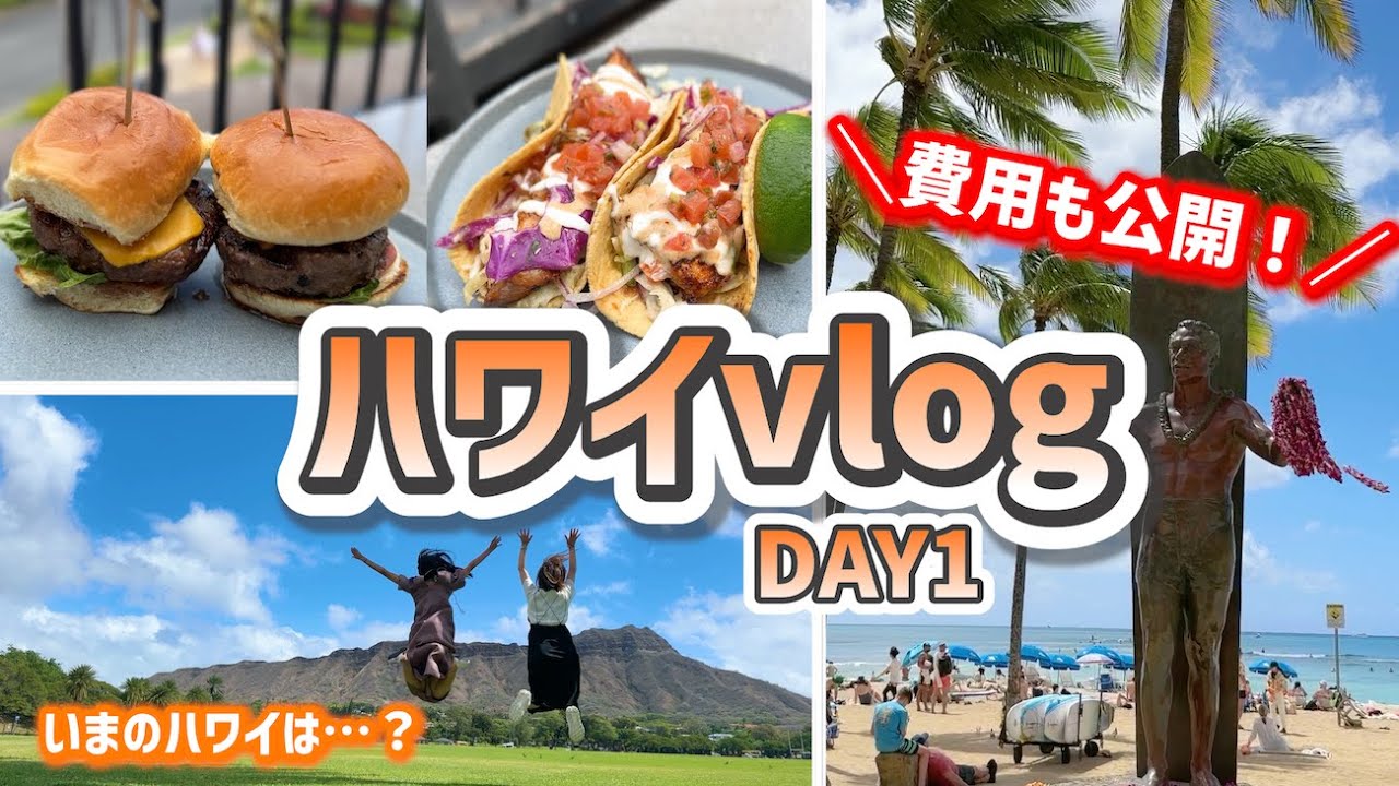 カロリーヌのつきの旅行 Hawaii vlog #1】最新ハワイ！ANAフライングホヌのカウチシート