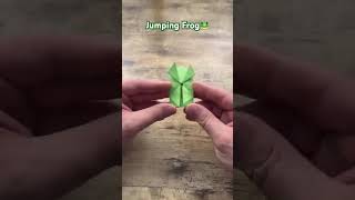 How to make origami paper frog