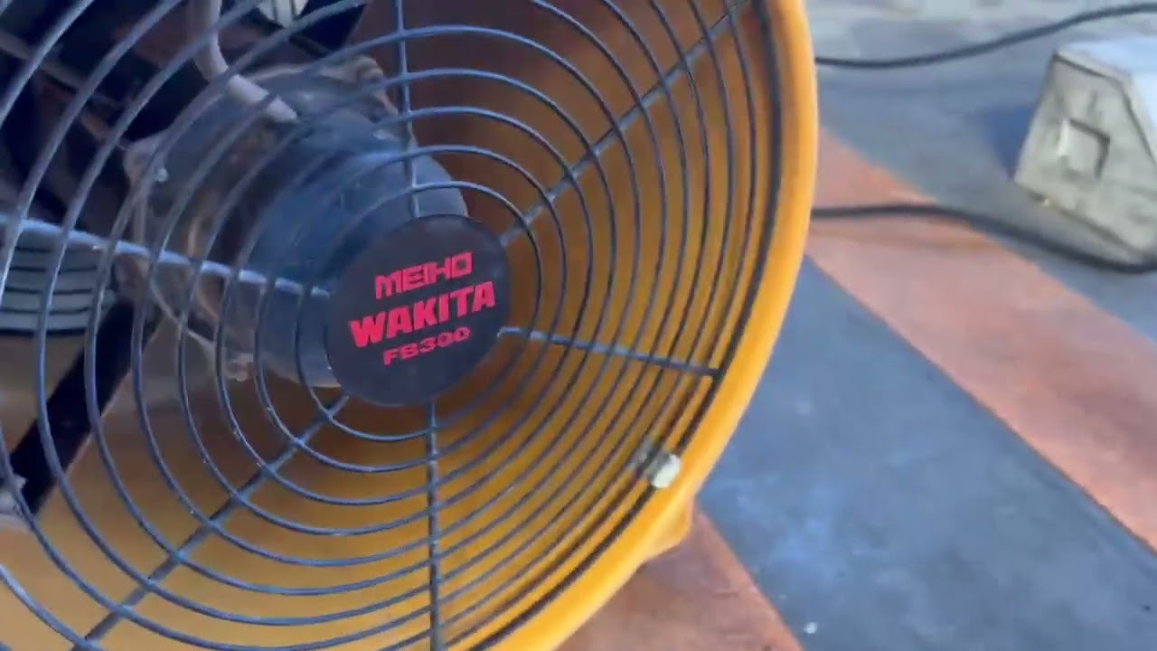 WAKITA ワキタ FB300 ポータブル送風機 本体＆ダクトセット 簡易動作 