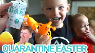 QUARANTINE EASTER 2020 | EASTER EGG HUNT & EASTER EGG DECORATING 🐇