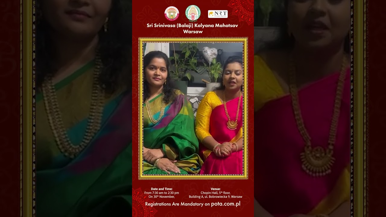 Sri Srinivasa Kalyana Mahotsavam 2024 - Warsaw, Poland
