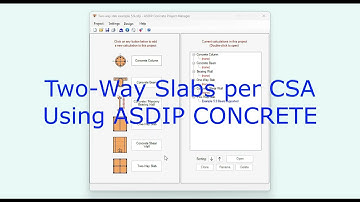 Two-Way Slab per CSA Using ASDIP CONCRETE
