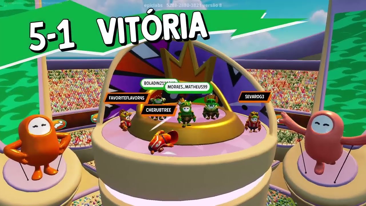 QUE TIME INSANO CROWN JAM (FALL GUYS FORTNITE)