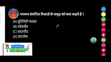 परस्पर संबंधित रिकार्ड के समूह को क्या कहते हैं ?
