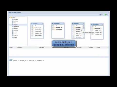 ExtJS Visual SQL Query Builder