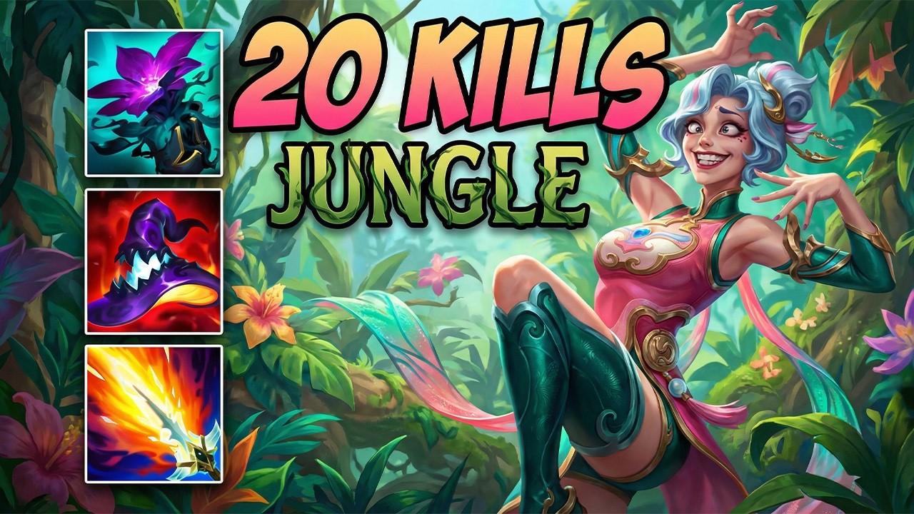 20 Kills Evelyn Jungle Guide !! LOL Evelyn ADC Build Top Lane Best Build Skin Combo 2026 S16 Mid