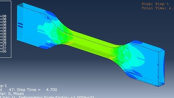 Tensile Test, Abaqus XFEM Approach.