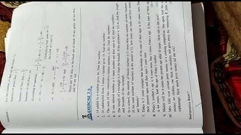 Class VII Maths-Linear Equations Ex 7.3