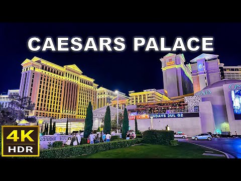 4K HDR) Caesars Palace Las Vegas Walkthrough and Room Tour - 2023