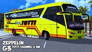 Share Mod Bus Zeppelin G3 Full Anim terbaru!! || mod bussid terbaru 2020