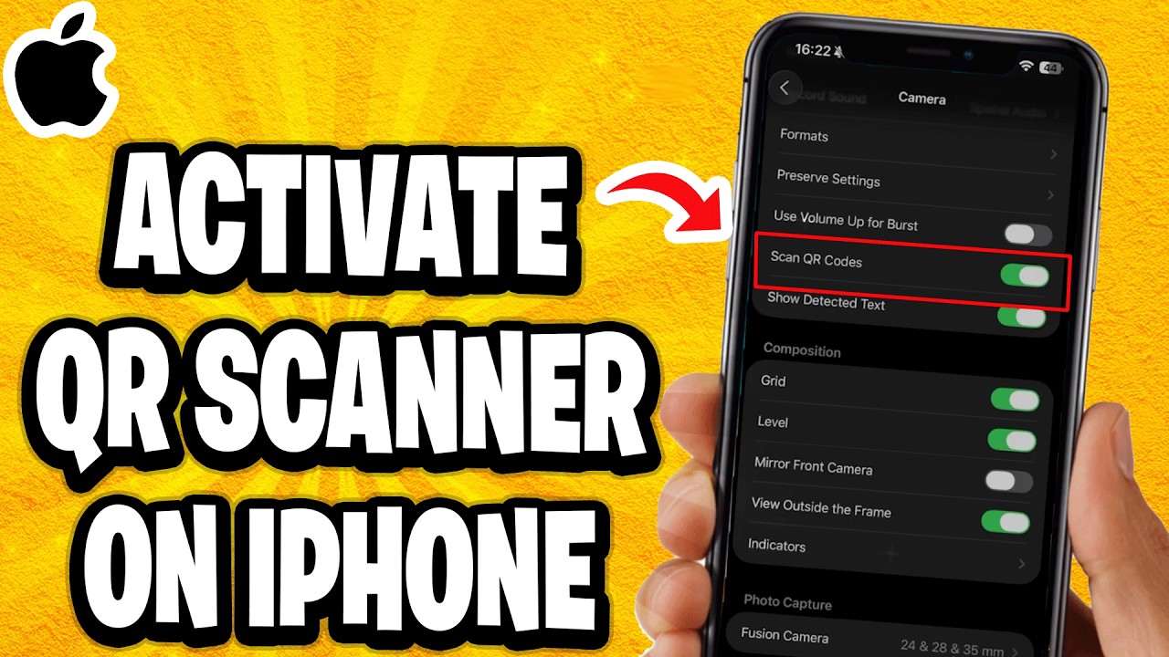 How To Activate QR Code Scanner On iPhone - YouTube