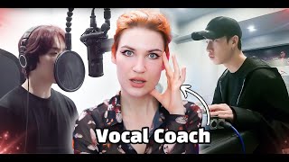 Stray Kids in studio recording INTRO '樂STAR'  who REALLY got better? | Vocal Coach Reaction