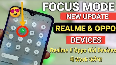 How to Enable Focus Mode in Any Realme! Oppo Android Phone| Digital WellBeing New Feature Old Device